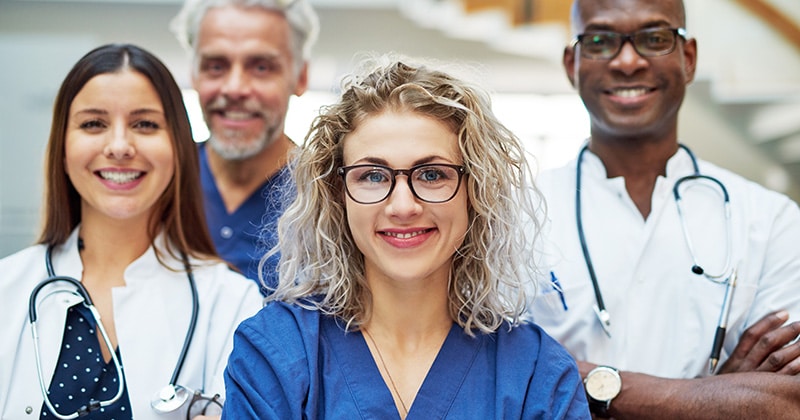 Doctors smiling.