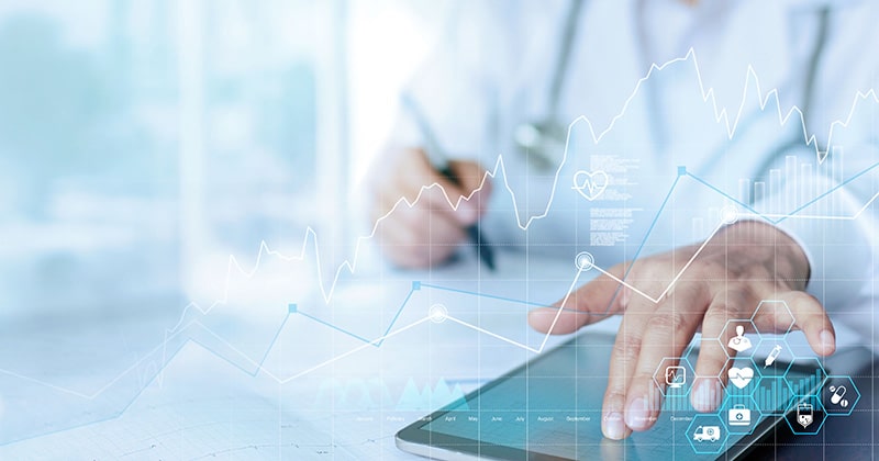 Healthcare provider inputting billing information into an 837 file format.