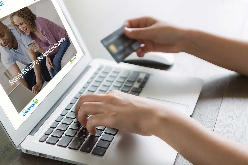 Patient using Paystatementonline to make a credit card payment